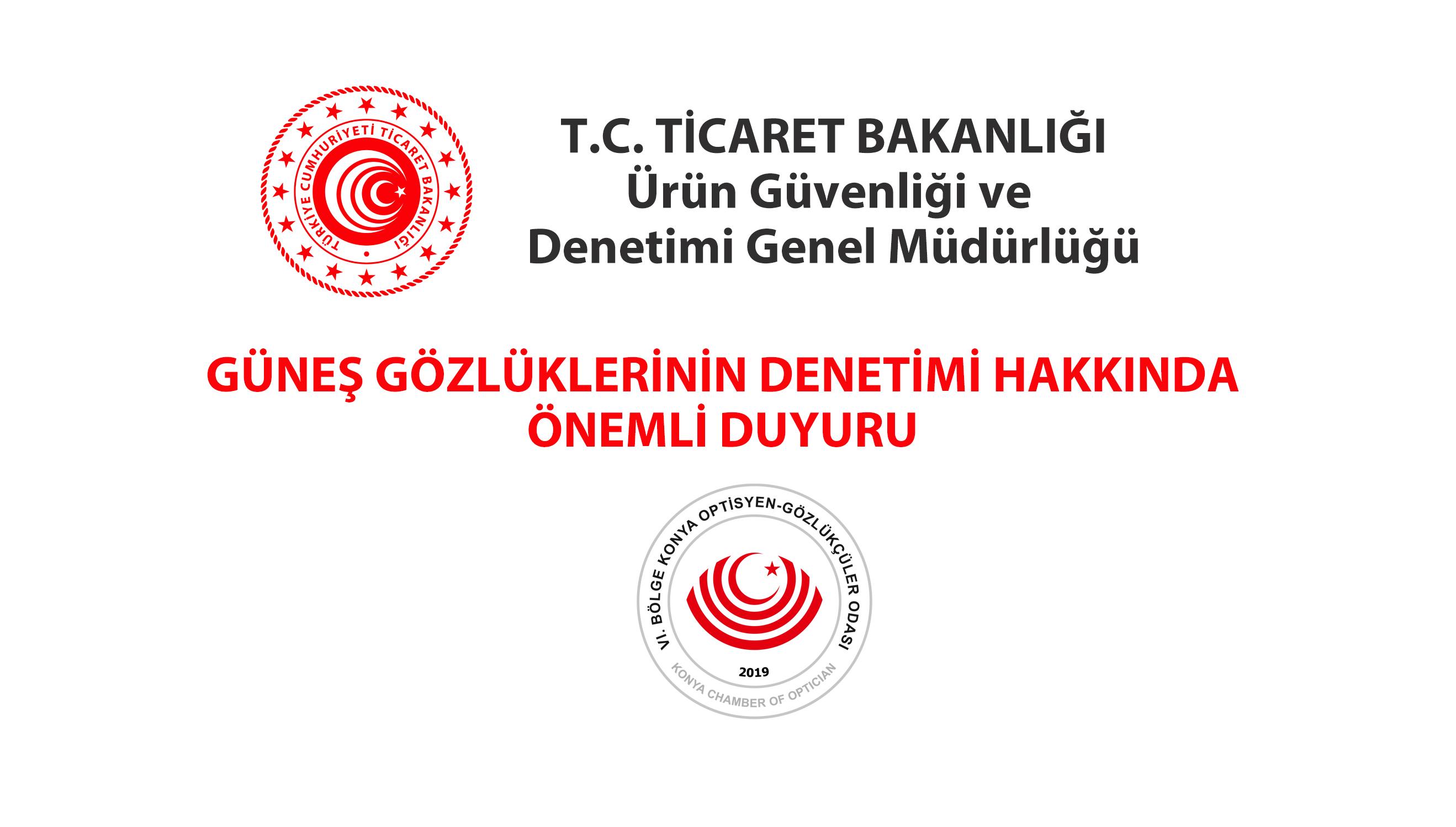 Güneş Gözlüklerinin Denetimi Hakkında
