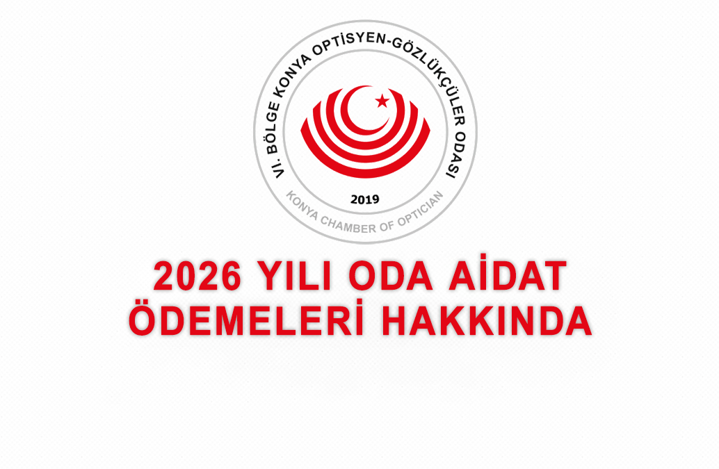 2026 Yılı Oda Aidat Ödemeleri Hakkında