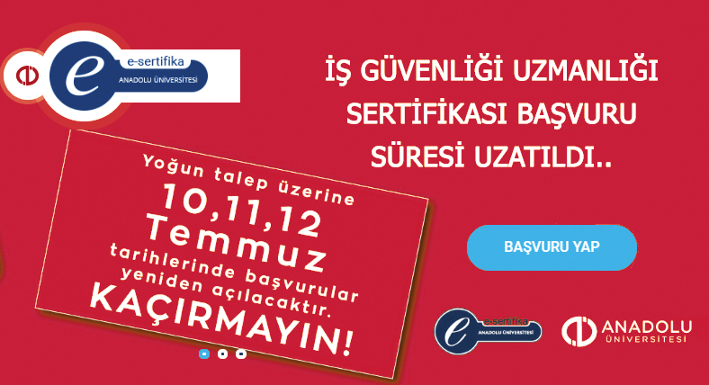 İş Güvenliği Uzmanlığı Sertifikası Başvuru İşlemleri Hk..